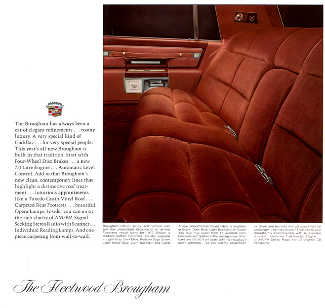 1977 Cadillac Brochure Page 9
